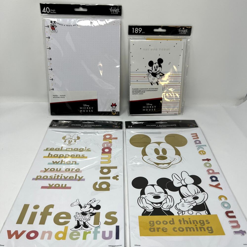 The Happy Planner Lot of 4 MAMBI Stickers Companion Accessories Disney NEW RARE